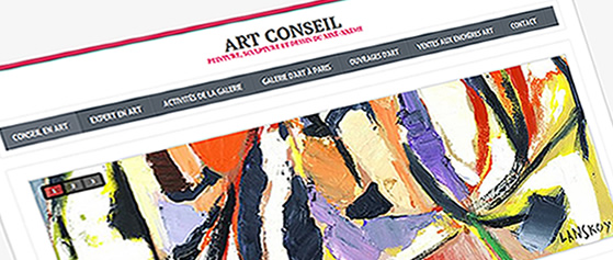 Homepageerstellung für ein Unternehmen:  Die Website für eine Kunstgalerie in Paris
