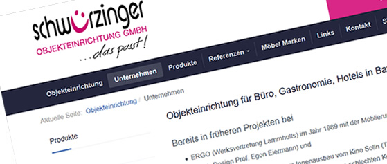 Erstellung Homepage für Unternehmen