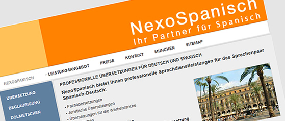 Création de site web - Traduction /  Interprétation / Cours d'espagnol / services vocaux dans la paire de langue espagnol / allemand à Munich. 
