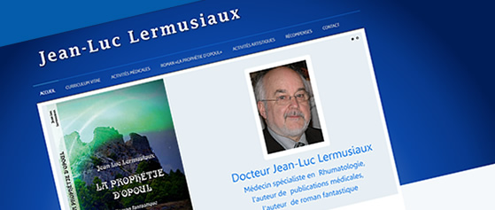 Homepageerstellung für ein Unternehmen. Homepage eines Arztes aus Paris. Jean-Luc Lermusiaux