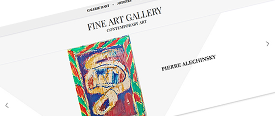 Création du site Internet Fine Art Gallery